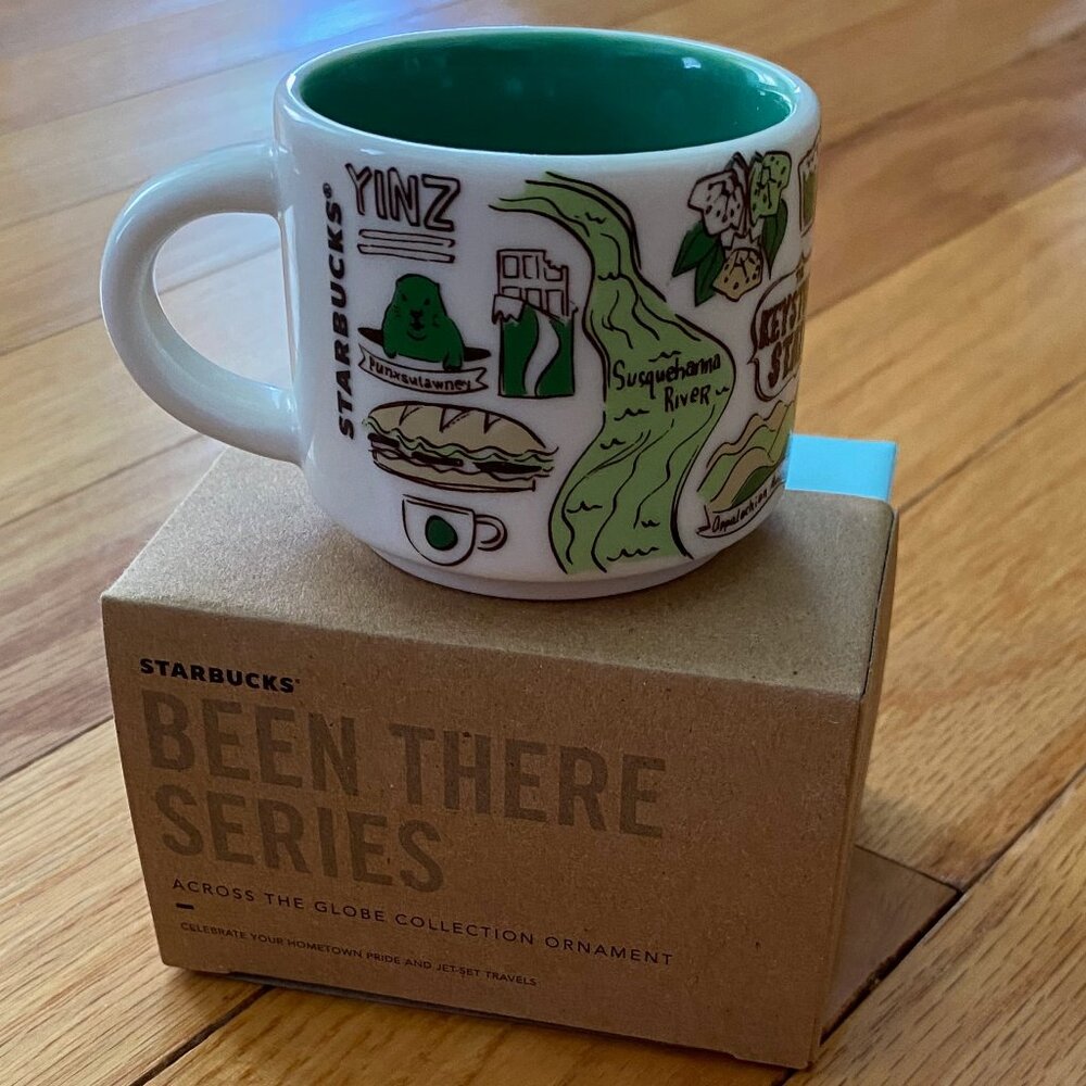Starbucks PENNSYLVANIA  Been There Collection ORNAMENT MINI Mug 2 fl oz/ 59 ml.